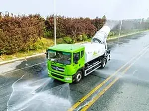 شاحنة صهريج رش مياه كهربائي لتقليل الغبار