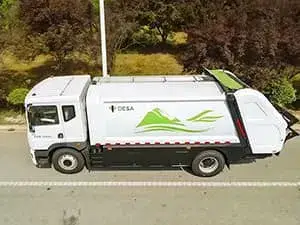 شاحنة جمع القمامة الكهربائية