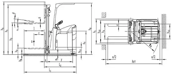 رافعة شوكية كهربائية متوازنة