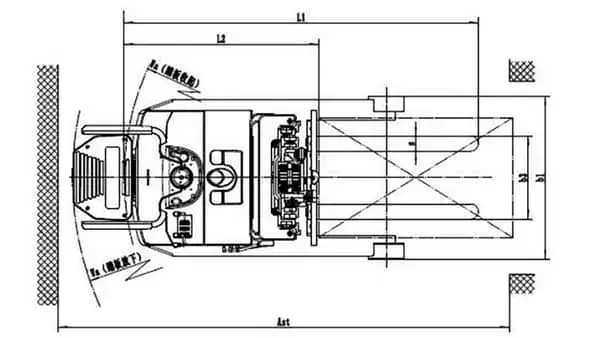 رافعة شوكية كهربائية للمناولة في المساحات الضيقة